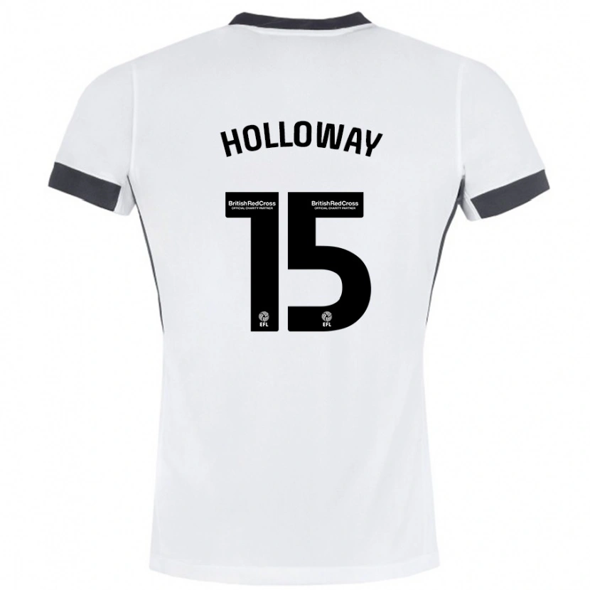 Danxen Heren Rebecca Holloway #15 Wit Zwart Uitshirt Uittenue 2024/25 T-Shirt