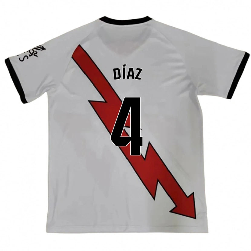 Danxen Heren Pedro Díaz #4 Rood Uitshirt Uittenue 2024/25 T-Shirt