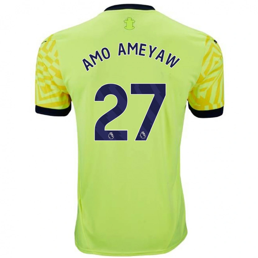 Danxen Heren Samuel Amo-Ameyaw #27 Geel Uitshirt Uittenue 2024/25 T-Shirt