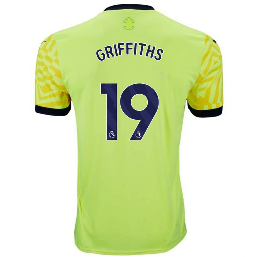 Danxen Heren Alice Griffiths #19 Geel Uitshirt Uittenue 2024/25 T-Shirt
