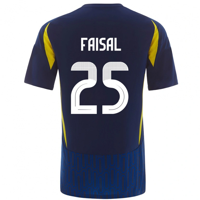 Danxen Heren Samira Faisal #25 Blauw Geel Uitshirt Uittenue 2024/25 T-Shirt