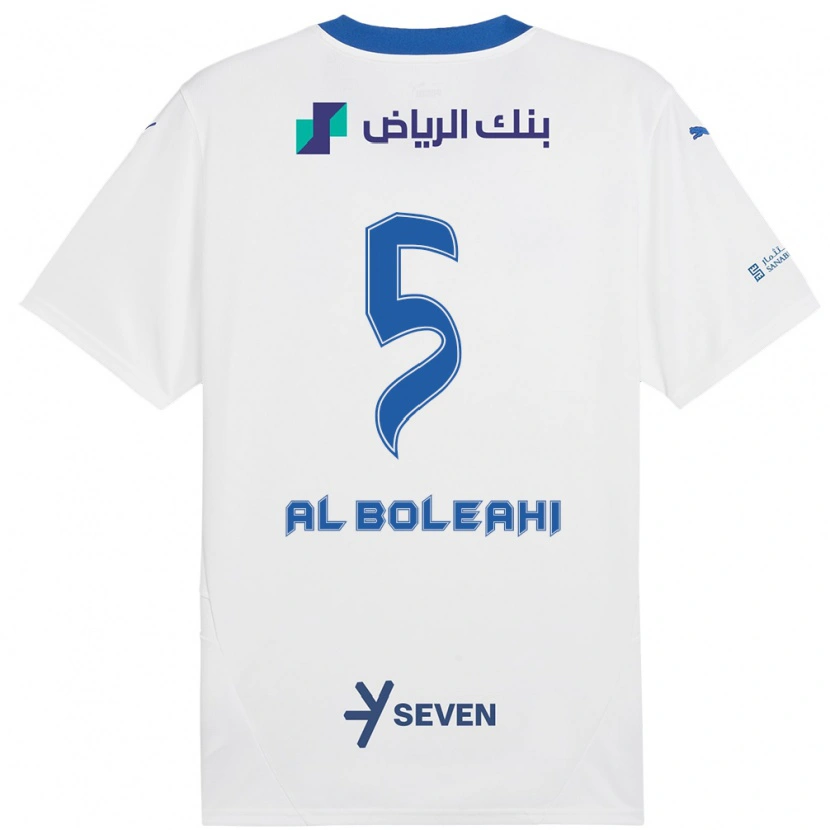 Danxen Heren Ali Al-Bulayhi #5 Wit Blauw Uitshirt Uittenue 2024/25 T-Shirt