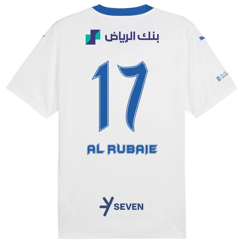 Danxen Heren Mohammed Al-Rubaie #17 Wit Blauw Uitshirt Uittenue 2024/25 T-Shirt