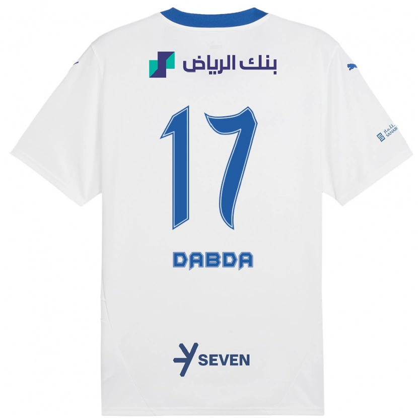 Danxen Heren Claudia Dabda #17 Wit Blauw Uitshirt Uittenue 2024/25 T-Shirt