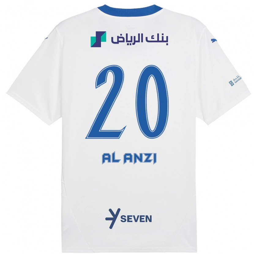 Danxen Heren Areej Al-Anzi #20 Wit Blauw Uitshirt Uittenue 2024/25 T-Shirt