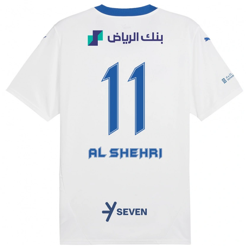 Danxen Heren Saleh Al-Shehri #11 Wit Blauw Uitshirt Uittenue 2024/25 T-Shirt