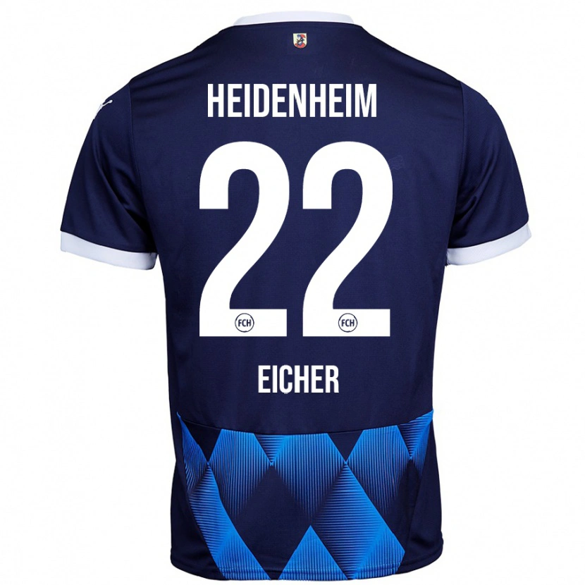 Danxen Heren Vitus Eicher #22 Donker Marineblauw Uitshirt Uittenue 2024/25 T-Shirt