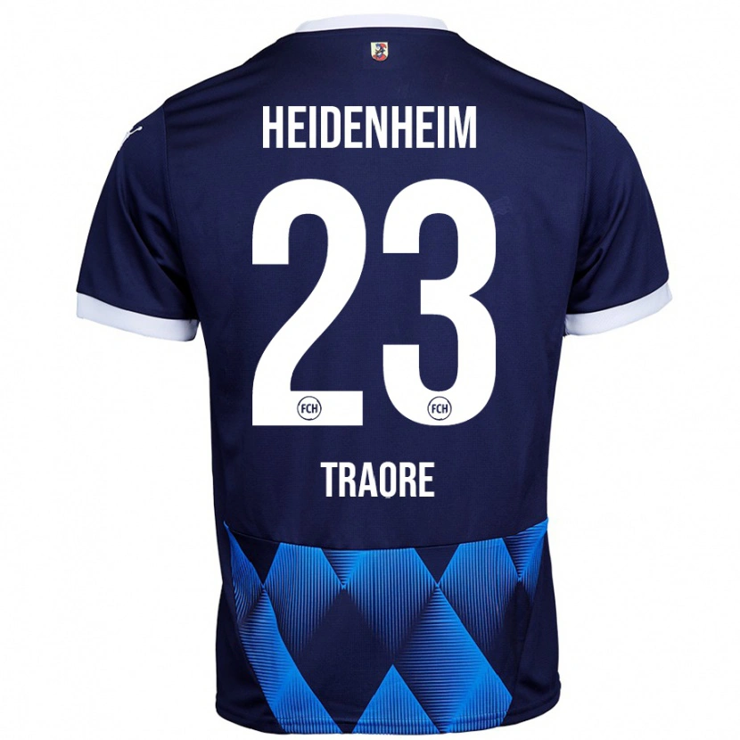 Danxen Heren Omar Traoré #23 Donker Marineblauw Uitshirt Uittenue 2024/25 T-Shirt
