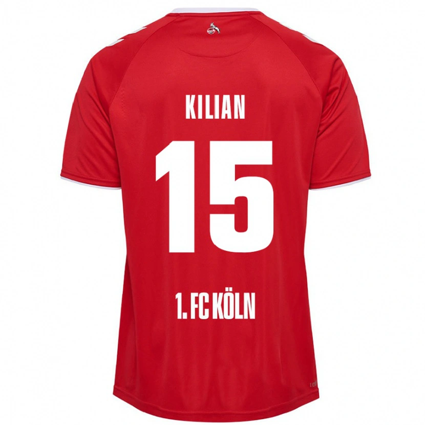 Danxen Heren Luca Kilian #15 Rood Wit Uitshirt Uittenue 2024/25 T-Shirt