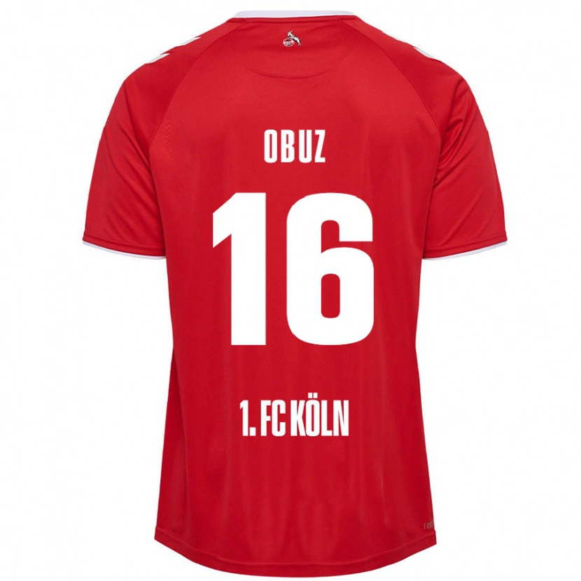 Danxen Heren Marvin Obuz #16 Rood Wit Uitshirt Uittenue 2024/25 T-Shirt