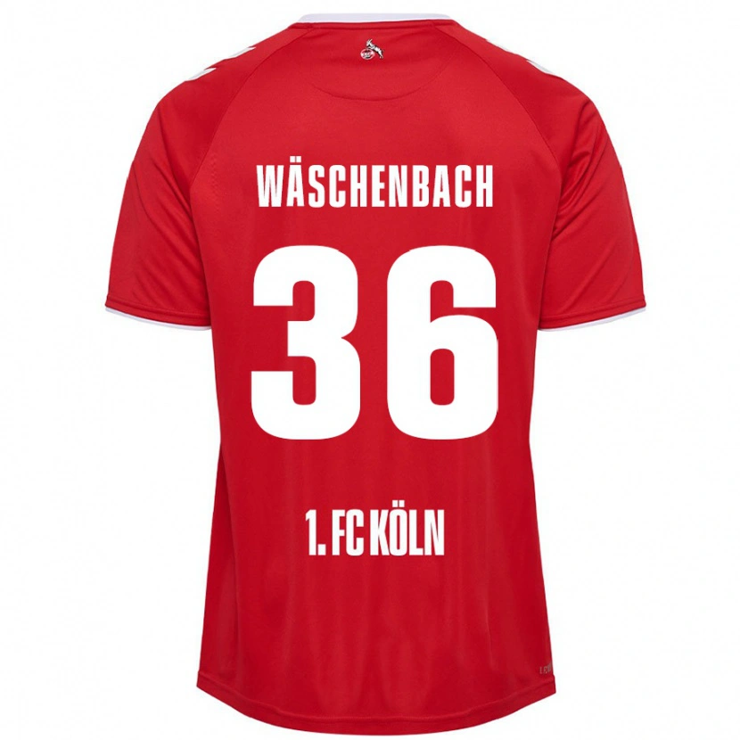 Danxen Heren Meiko Wäschenbach #36 Rood Wit Uitshirt Uittenue 2024/25 T-Shirt