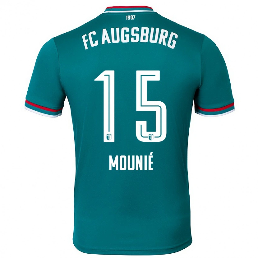 Danxen Heren Steve Mounié #15 Donkergroen Uitshirt Uittenue 2024/25 T-Shirt