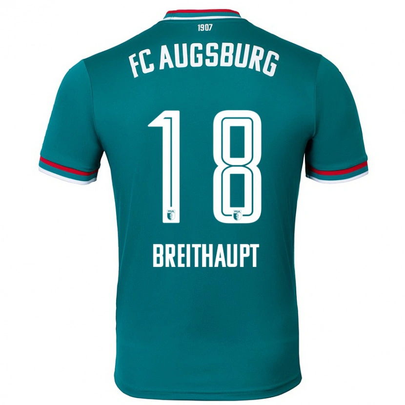 Danxen Heren Tim Breithaupt #18 Donkergroen Uitshirt Uittenue 2024/25 T-Shirt