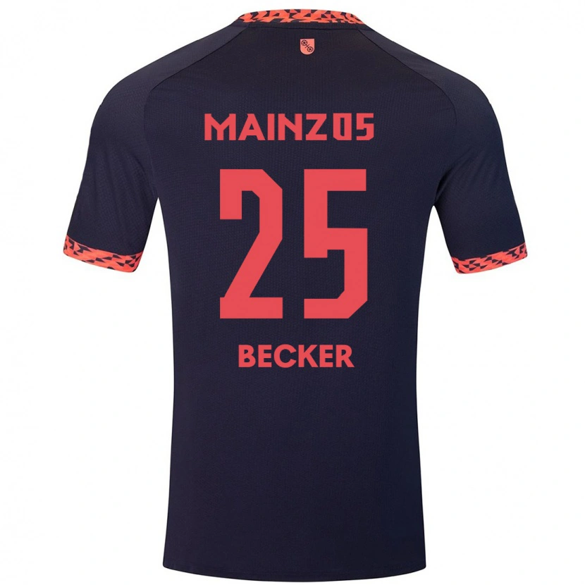 Danxen Heren Kathrin Becker #25 Blauw Koraalrood Uitshirt Uittenue 2024/25 T-Shirt