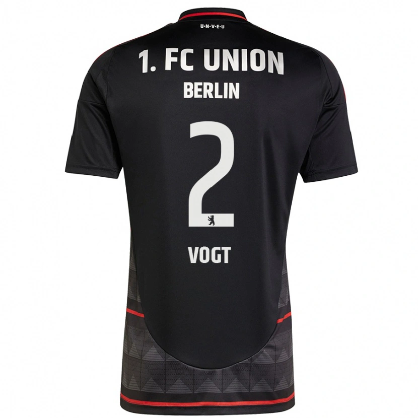 Danxen Heren Kevin Vogt #2 Zwart Uitshirt Uittenue 2024/25 T-Shirt