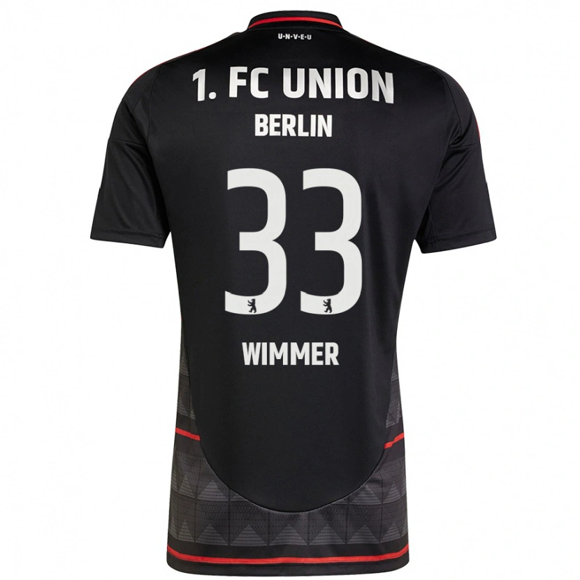 Danxen Heren Pauline Wimmer #33 Zwart Uitshirt Uittenue 2024/25 T-Shirt
