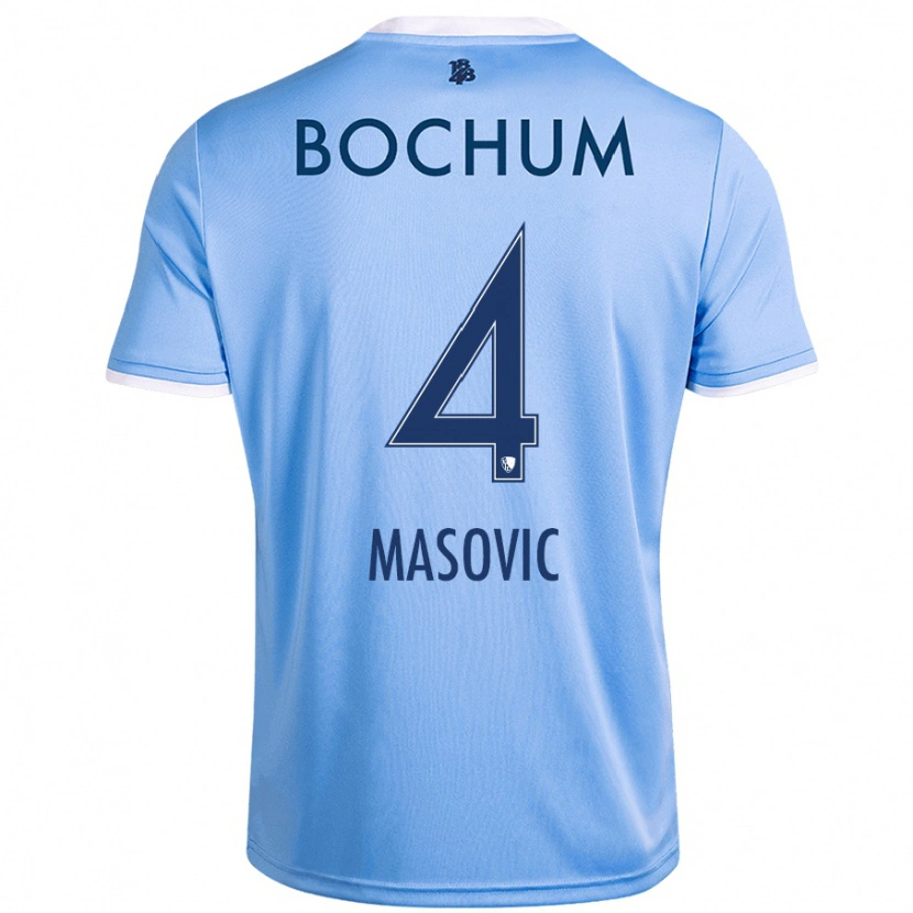 Danxen Heren Erhan Masovic #4 Hemelsblauw Uitshirt Uittenue 2024/25 T-Shirt