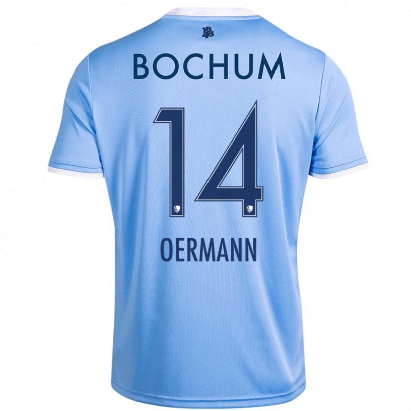 Danxen Heren Tim Oermann #14 Hemelsblauw Uitshirt Uittenue 2024/25 T-Shirt