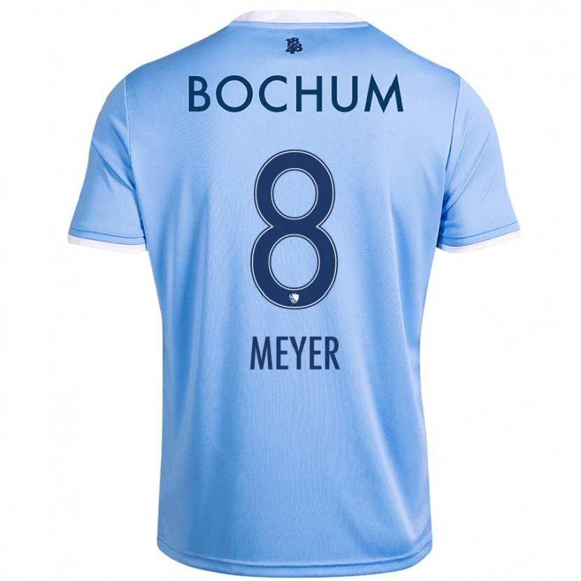 Danxen Heren Tom Meyer #8 Hemelsblauw Uitshirt Uittenue 2024/25 T-Shirt