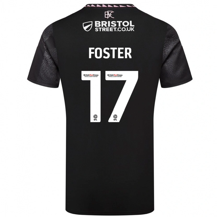 Danxen Heren Lyle Foster #17 Zwart Uitshirt Uittenue 2024/25 T-Shirt