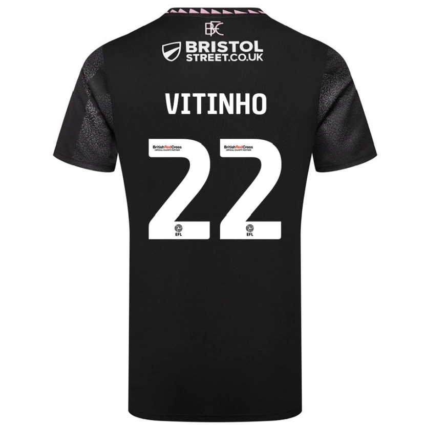 Danxen Heren Vitinho #22 Zwart Uitshirt Uittenue 2024/25 T-Shirt