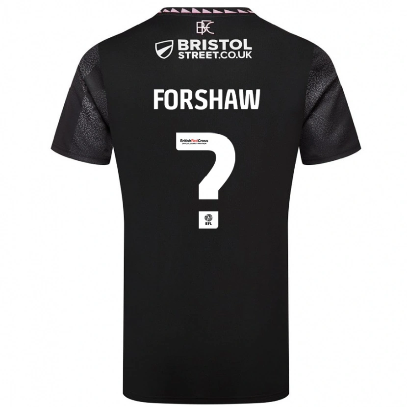 Danxen Heren Lewis Forshaw #0 Zwart Uitshirt Uittenue 2024/25 T-Shirt