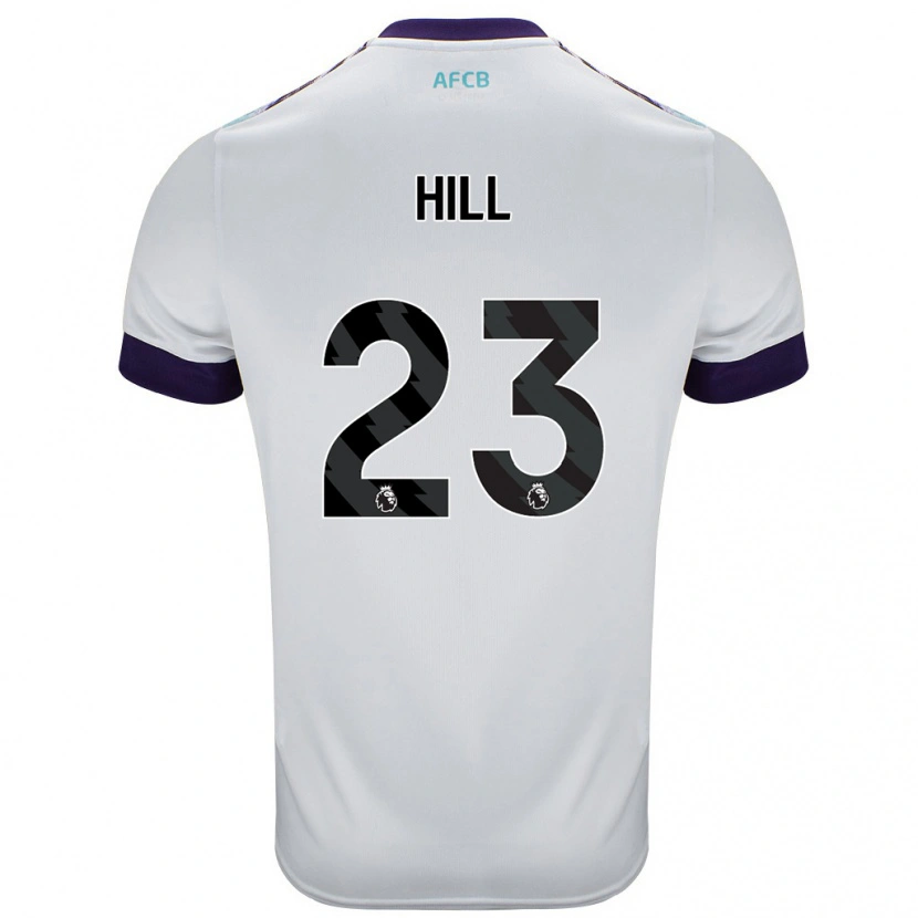 Danxen Heren James Hill #23 Wit Groen Paars Uitshirt Uittenue 2024/25 T-Shirt