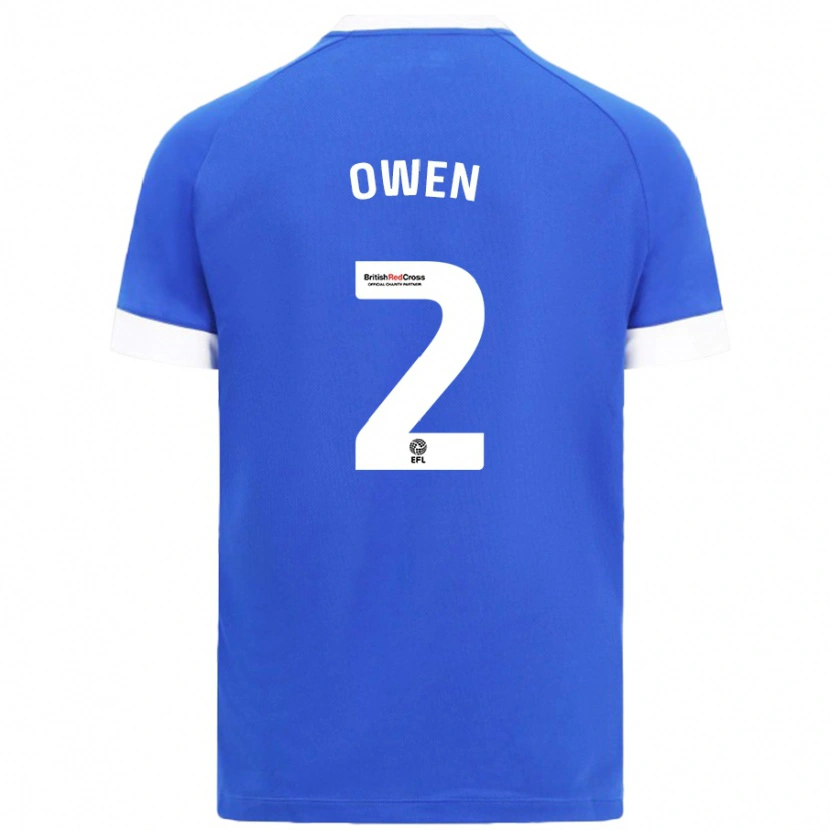 Danxen Dames Lisa Owen #2 Hemelsblauw Thuisshirt Thuistenue 2024/25 T-Shirt