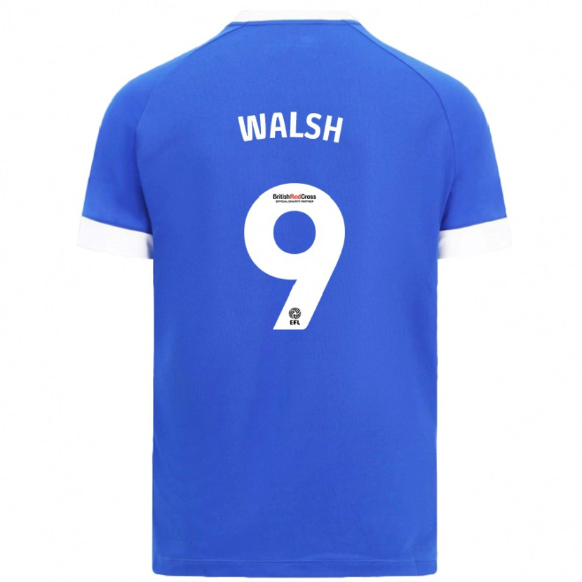 Danxen Dames Catherine Walsh #9 Hemelsblauw Thuisshirt Thuistenue 2024/25 T-Shirt
