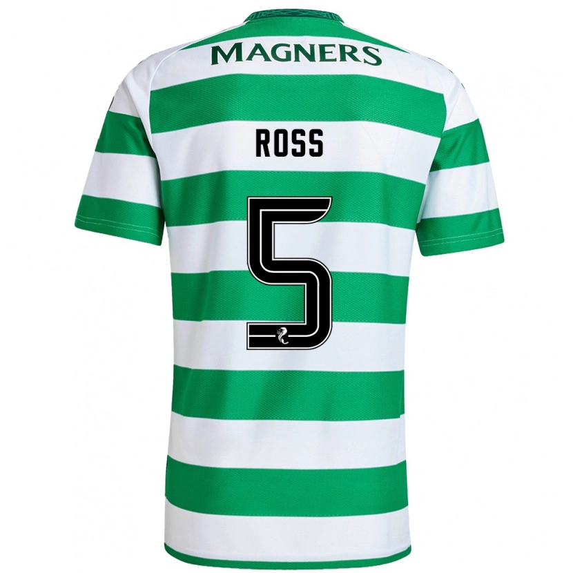 Danxen Dames Natalie Ross #5 Groen Wit Thuisshirt Thuistenue 2024/25 T-Shirt