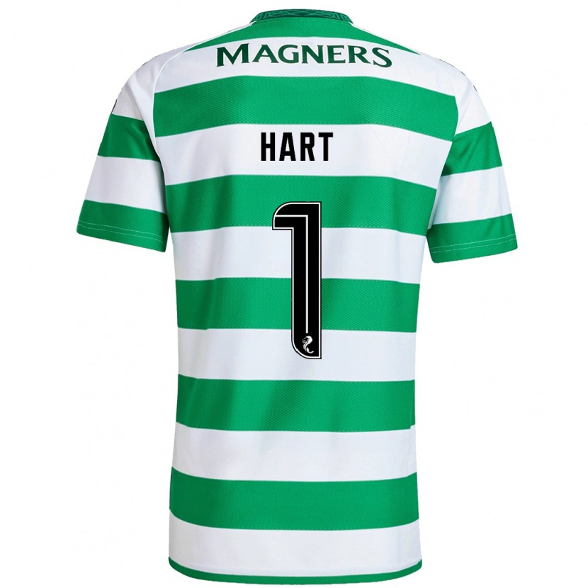 Danxen Dames Joe Hart #1 Groen Wit Thuisshirt Thuistenue 2024/25 T-Shirt