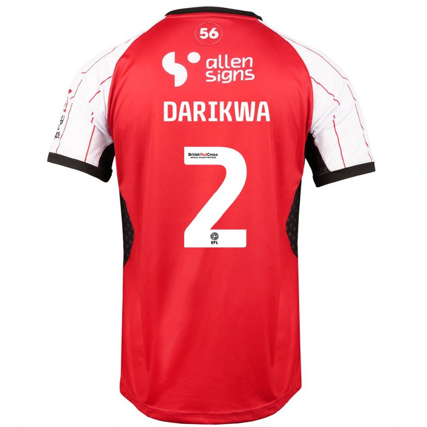 Danxen Dames Tendayi Darikwa #2 Wit Thuisshirt Thuistenue 2024/25 T-Shirt