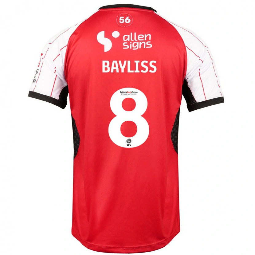 Danxen Dames Tom Bayliss #8 Wit Thuisshirt Thuistenue 2024/25 T-Shirt