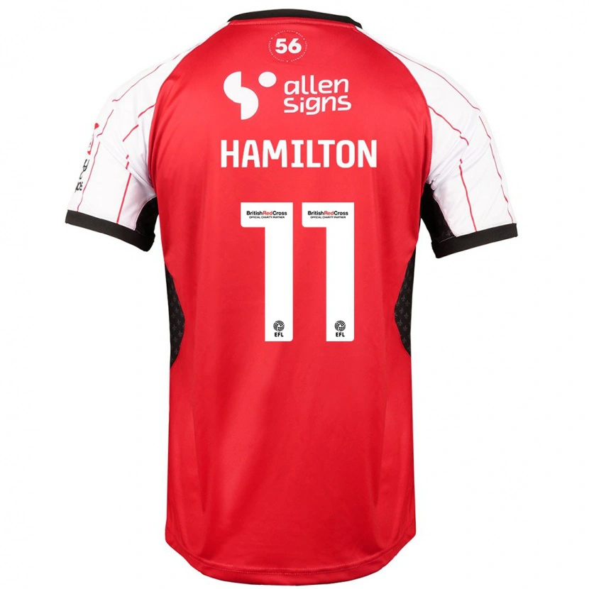 Danxen Dames Ethan Hamilton #11 Wit Thuisshirt Thuistenue 2024/25 T-Shirt
