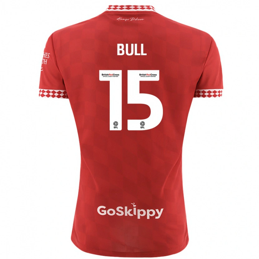 Danxen Dames Jasmine Bull #15 Rood Thuisshirt Thuistenue 2024/25 T-Shirt