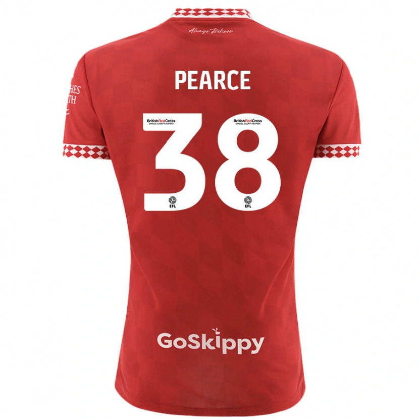 Danxen Dames Manon Pearce #38 Rood Thuisshirt Thuistenue 2024/25 T-Shirt