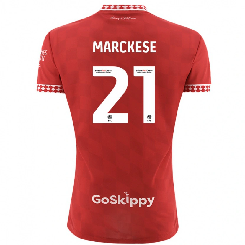 Danxen Dames Kaylan Marckese #21 Rood Thuisshirt Thuistenue 2024/25 T-Shirt