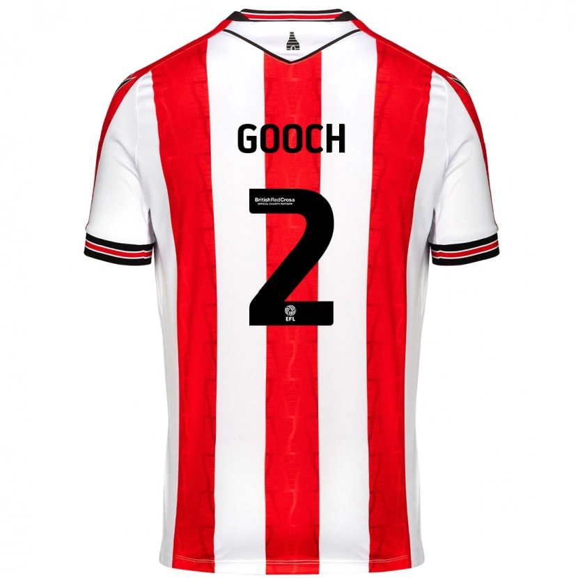 Danxen Dames Lynden Gooch #2 Rood Wit Thuisshirt Thuistenue 2024/25 T-Shirt