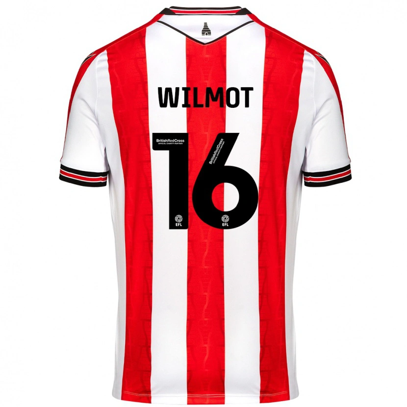 Danxen Dames Ben Wilmot #16 Rood Wit Thuisshirt Thuistenue 2024/25 T-Shirt