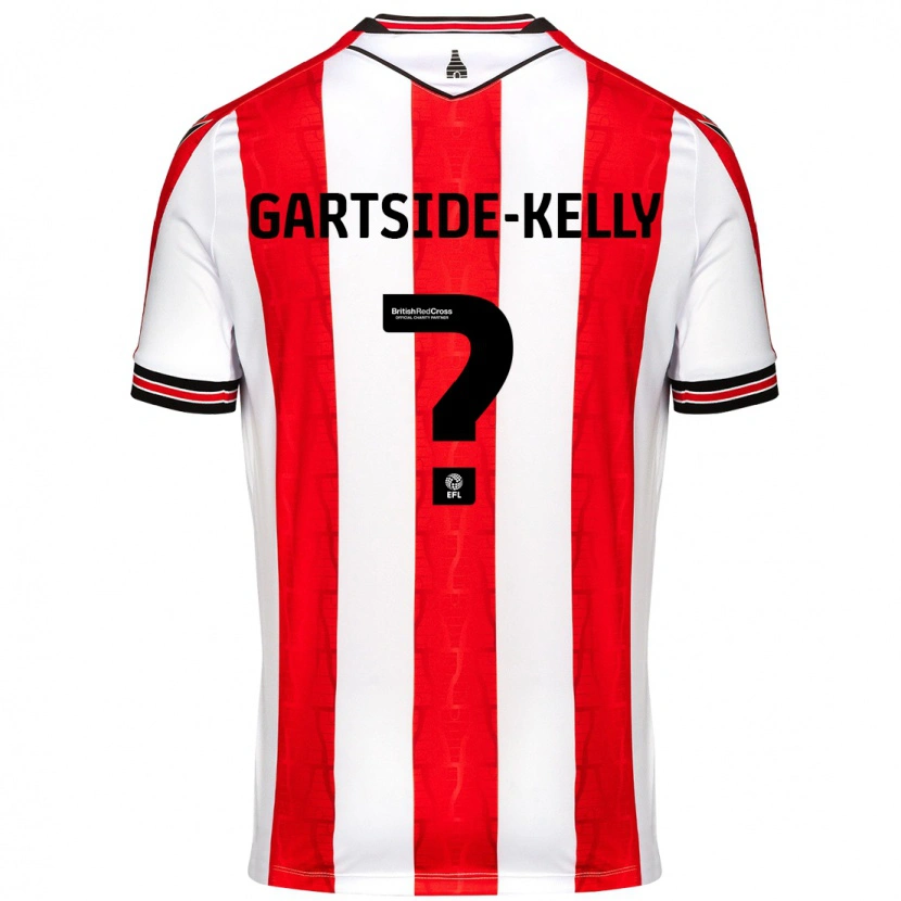 Danxen Dames Gabriel Gartside-Kelly #0 Rood Wit Thuisshirt Thuistenue 2024/25 T-Shirt