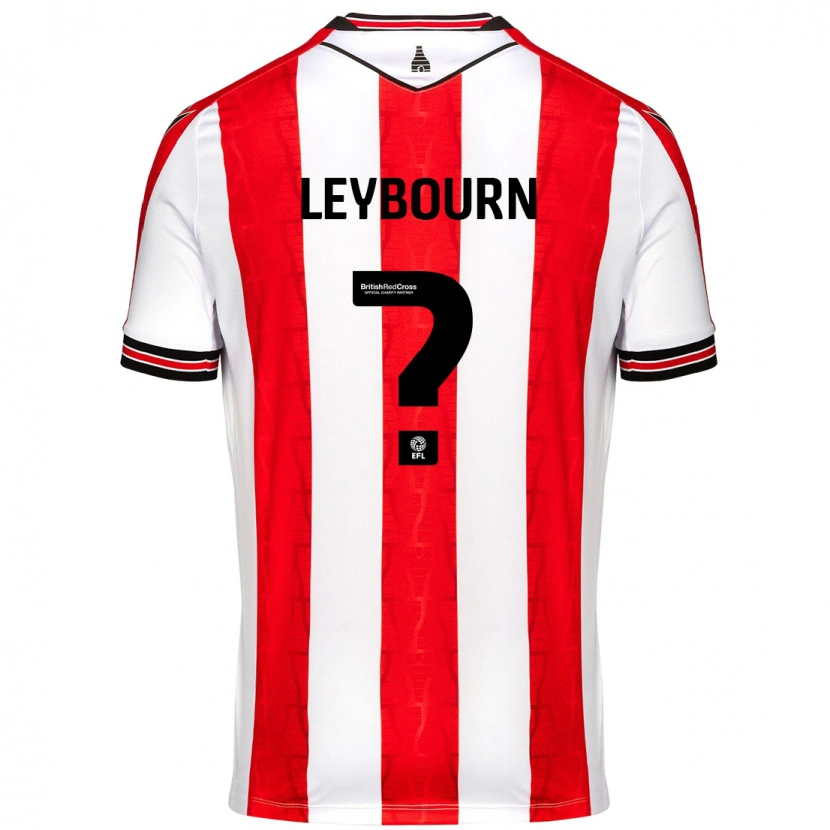 Danxen Dames Charlie Leybourn #0 Rood Wit Thuisshirt Thuistenue 2024/25 T-Shirt