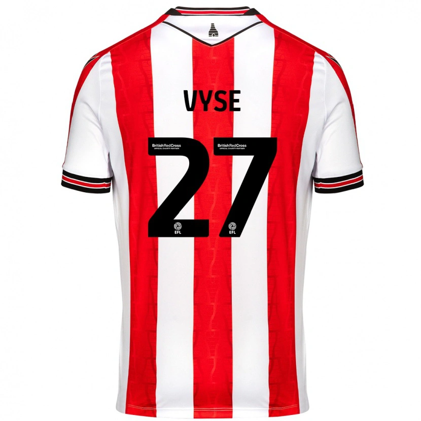 Danxen Dames Ryah Vyse #27 Rood Wit Thuisshirt Thuistenue 2024/25 T-Shirt