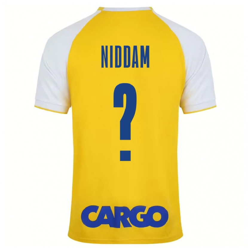 Danxen Dames Nadav Niddam #0 Geel Wit Thuisshirt Thuistenue 2024/25 T-Shirt