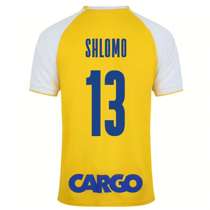 Danxen Dames Raz Shlomo #13 Geel Wit Thuisshirt Thuistenue 2024/25 T-Shirt