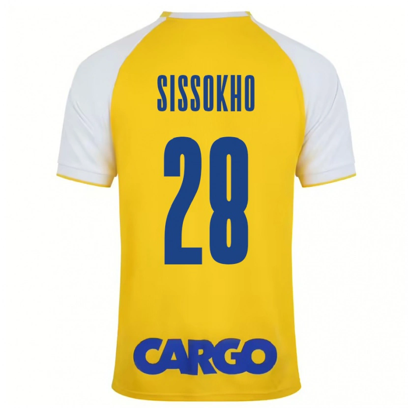 Danxen Dames Issouf Sissokho #28 Geel Wit Thuisshirt Thuistenue 2024/25 T-Shirt