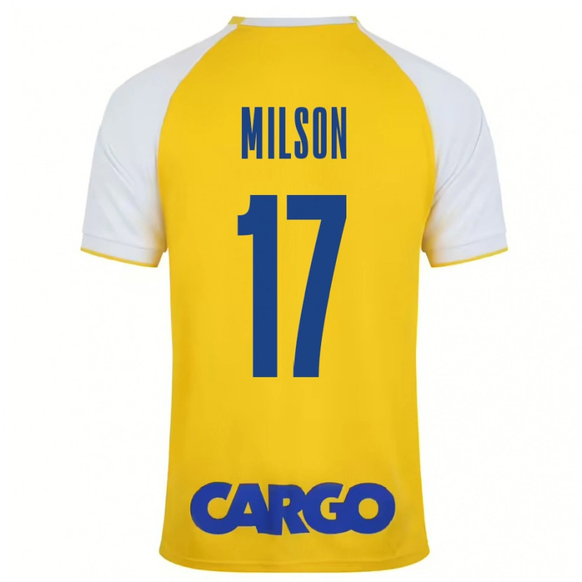 Danxen Dames Milson #17 Geel Wit Thuisshirt Thuistenue 2024/25 T-Shirt