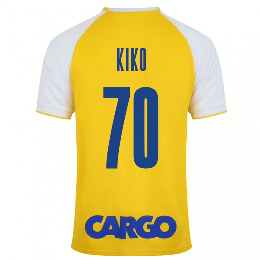 Danxen Dames Kiko Bondoso #70 Geel Wit Thuisshirt Thuistenue 2024/25 T-Shirt