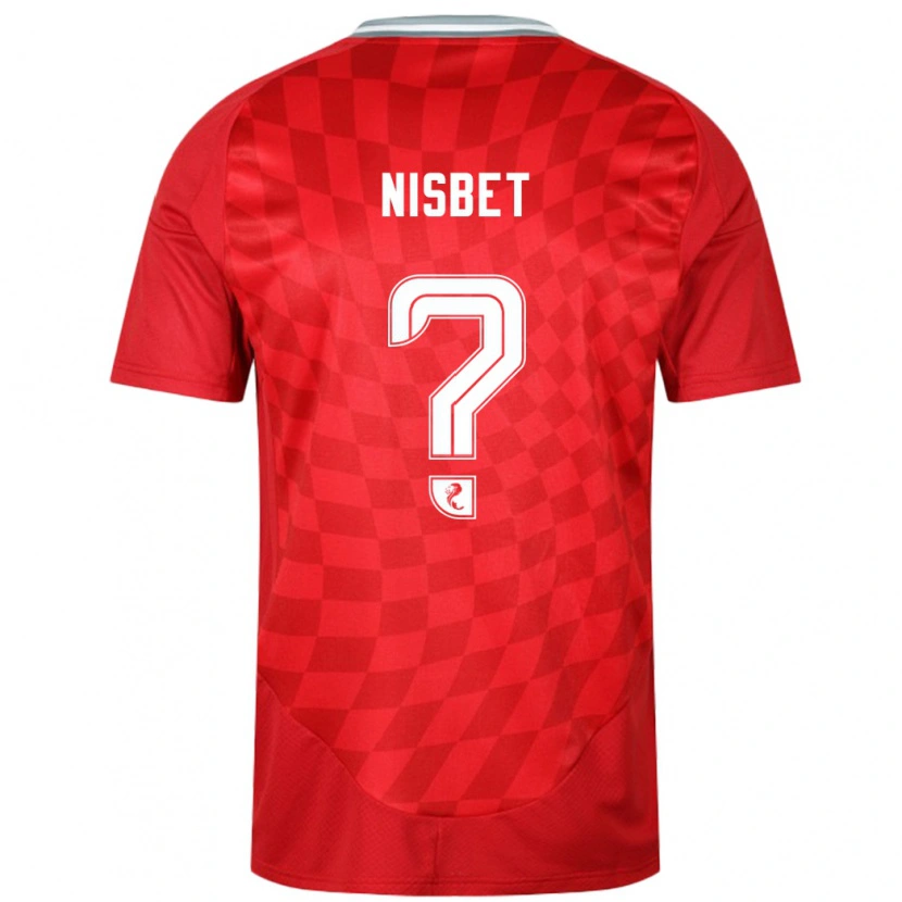 Danxen Dames Kevin Nisbet #0 Rood Thuisshirt Thuistenue 2024/25 T-Shirt