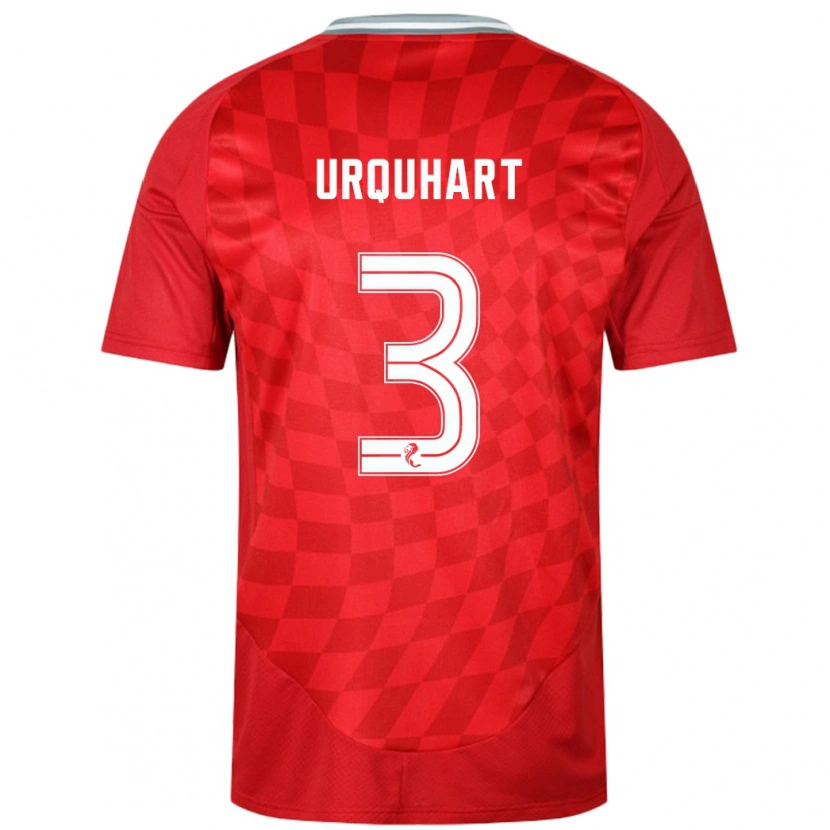 Danxen Dames Millie Urquhart #3 Rood Thuisshirt Thuistenue 2024/25 T-Shirt