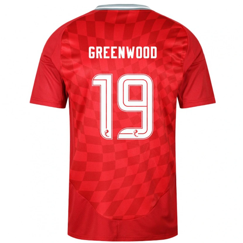 Danxen Dames Brodie Greenwood #19 Rood Thuisshirt Thuistenue 2024/25 T-Shirt